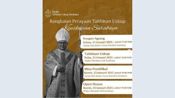 Rangkaian acara pentahbisan Uskup Surabaya Mgr. Agustinus Tri Budi Utomo.