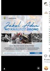 knalpot bronk ini sanksi pidananya
