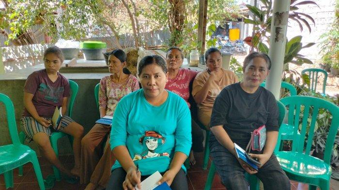 BUDIKDAMBER - Kegiatan PKM Prodi Teknologi Budidaya Perikanan (TBP), Jurusan Perikanan dan Kelautan dari Politani Kupang, di Kelompok Mekaar Lais Manekat, di Kelurahan Fatululi, Kecamatan Oebobo, Kota Kupang, Sabtu (3/8).