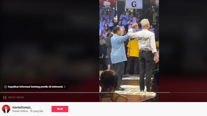 BERGANDENGAN - Berita Viral Tiga Capres Berpelukan Erat di Komisi Pemilihan Umum RI di Jakarta