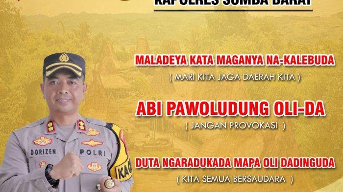 himbauan kepada masyarakat di wilayah Kabupaten Sumba Barat menggunakan bahasa daerah setempat Berita Viral