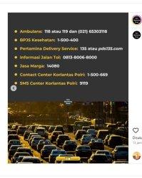 info nomor kontak penting panggilan darurat yang dibutuhkan warganet saat liburan Hari raya Idul Fitri 1445 H jadi Berita Viral