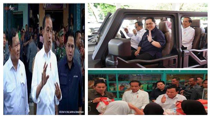 MAKIN DEKAT – Presiden Jokowi, Prabowo Subianto dan Erick Thohir, semakin dekat dari hari ke hari. Di mata Ujang Komarudin, kedekatan Prersiden Jokowi dengan Prabowo dan Erick merupakan simbol dukungan untuk Pilpres 2024 mendatang.