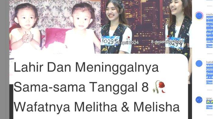 Artis kembar Indinesia usia belia yang meninggal pada tanggal yang sama Melisha dan Melitha jadi Berita Viral