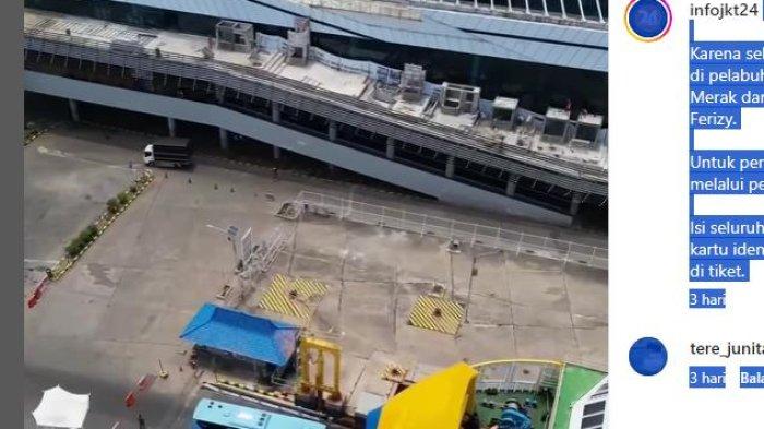 Sekarang sudah tidak bisa lagi beli tiket di loket yang ada di pelabuhan ya. Khususnya untuk radius +- 5Km dari Pelabuhan Merak
