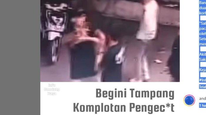 Pengeroyokan di depan sebuah minimarket di Kecamatan Ciparay Kabupaten Bandung jadi Berita Viral