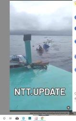 Perahu nelayan tenggelam di Pulau Kera Perairan Teluk Kupang - NTT jadi Berita Viral
