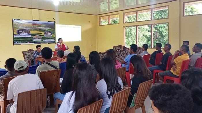 SEMINAR PERTANIAN - Ikatan Mahasiswa Pertanian Manggarai (IMPM)-Kupang saat menggelar seminar pertanian bertema