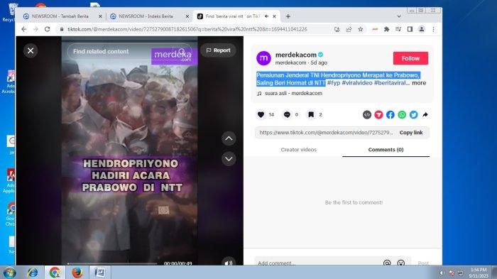 HENDROPRIYONO - Jenderal Purnawiran Am Hendropriyono merapat ke capres Prabowo Subianto