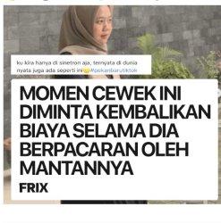 Saat pacaran mesra tapi saat putus pacar minta balik semua biaya pengeluaran Rp 437 Ribu, rincian jadi Berita Viral