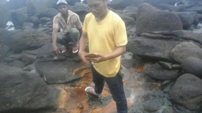 Salah satu sudut lokasi air panas Watu Weri di Desa Repi, Lembor Selatan, Mabar.