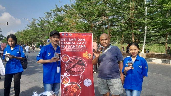 SEI SAPI TIMOR - Kuliner NTT Daging Sapi Se'i Timor Makan Deng Sambal Luat Harga Pasa Lezatnya Dapat di Lokasi Car Free Day Jalan El Tari Kota Kupang, Sabtu 11 November 2023