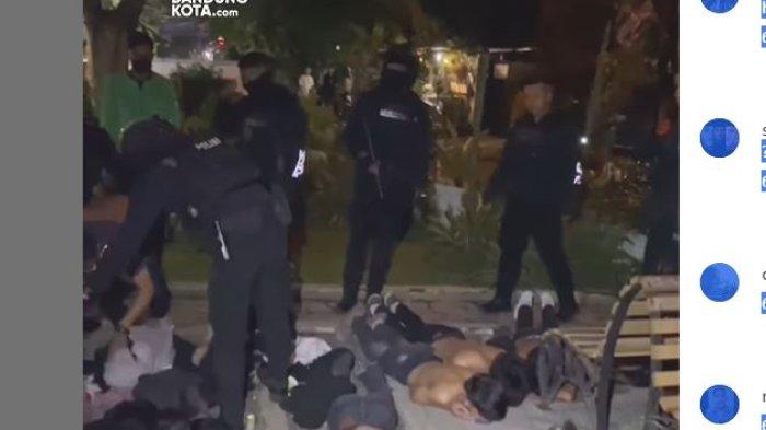 Operasi yang dilakukan Tim Semapta Polrestabes Bandung berhasil amankan sejumlah anggota kelompok motor yang kedapatan membawa kunci T dan keling serta miras