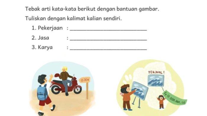 KUNCI JAWABAN - Tebak arti kata dalam buku Bahasa Indonesia Keluargaku Unik untuk SD Kelas II halaman 120-121 Kurikulum Merdeka.