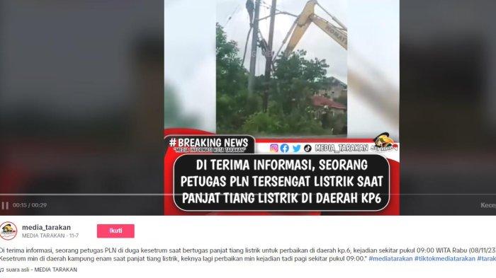 KENA SENGAT LISTRIK - Berita Viral Seorang Petugas PLN Tersengat Listrik Saat Bertugas Di Kampung Enam Kota Tarakan