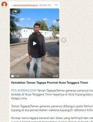 TAMAN TAGEPE - Video Viral TikTok, Gepe Gepe Keindahan Taman Tagepe Provinsi Nusa Tenggara Timor di Jalan Kartini