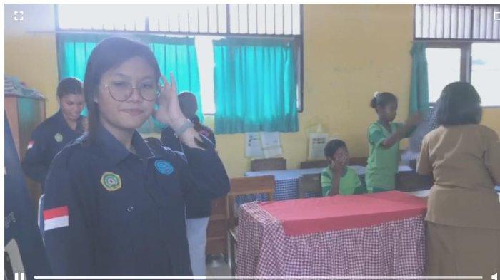 MAHASISWA KKN UNDANA - Berita Viral Mahsiswa KKN Undana Magang di Sekolah Dasar Negeri SDN Tuak Daun Merah Kota Kupang, Senin 20 November 2023