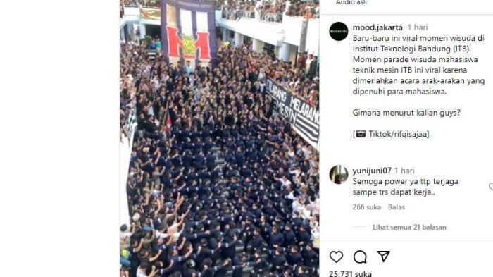 WISUDAWAN ITB - Berita Viral Momen Arak-Arakan Wisudawan Teknik Mesin di ITB Institut Teknologi Bandung