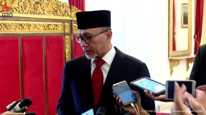 Zulkifli Hasan usai dilantik Presiden Jokowi jadi Mendag