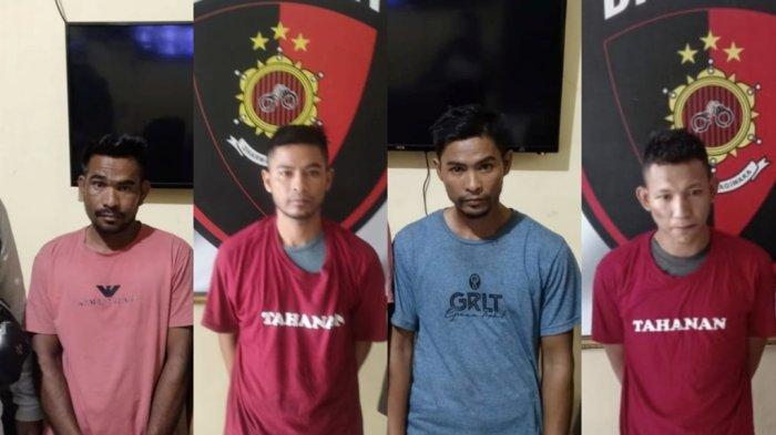 Inilah empat tahanan kasus narkoba yang kabur dari Rutan Polda Lampung.