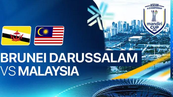 MALAYSIA MENANG TELAK - Poster pertandingan Brunei vs Malaysia Piala AFF U23 2025.