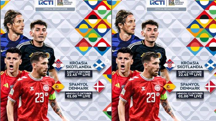 Croatia vs Scotland Spain vs Denmark UEFA Nations League 2024