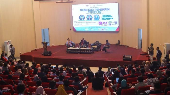 Suasan dialog “Denotasi Pemimpin NTB 2024-2029” digelar di Universitas Mataram, Kamis (22/8/2024).