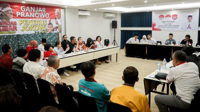 Diskusi Relawan Jokowi bersama Ketua Harian Perindo TGB HM Zainul Majdi, di Hotel Jambuluwuk, Thamrin, Jakarta, Jumat 11 Agustus 2023.