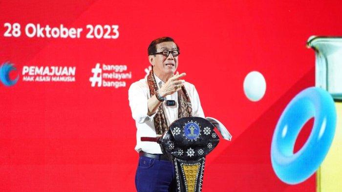 Menteri Hukum dan HAM, Yasonna H Laoly mencanangkan 2024 sebagai Tahun Indikasi Geografis pada Rabu, 25 Oktober 2023 di Lapangan Kemenkumham, Kuningan, Jakarta Selatan.