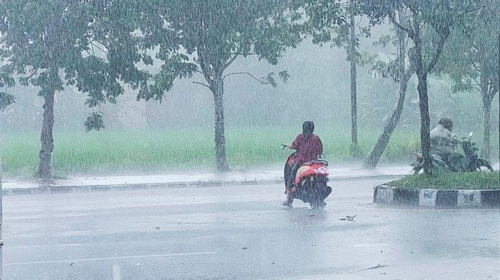 Ilustrasi hujan.