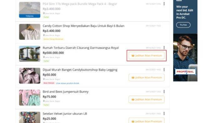 Iklan dipasang
