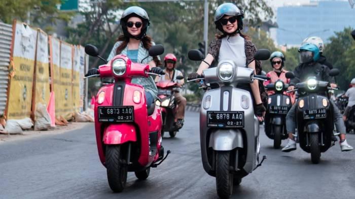 Para rider menikmati kegiatan Classy On Vacation yang digelar PT Surya Timur Sakti Jatim (Yamaha STSJ) untuk memperkuat ikatan antar para pengguna Classy Yamaha.