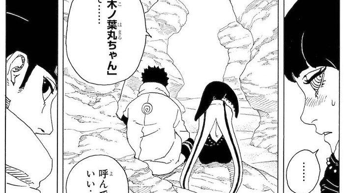 Matsuri dan Konohamaru Sarutobi Manga Boruto Two Blue Vortex Chapter 18
