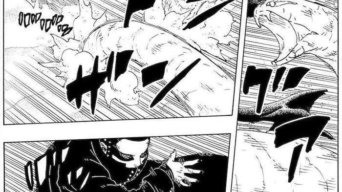 BORUTO TBV 20 - Panel Ryu vs Mitsuki Manga Boruto Two Blue Vortex Chapter 20 Bahasa Indonesia di Mangaplus.