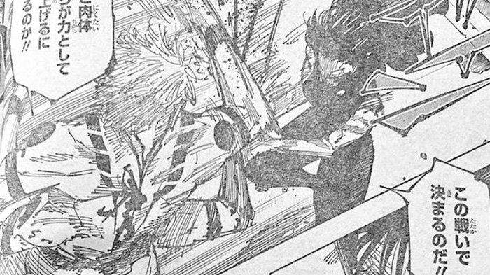 Sukuna serta Maki di Manga Jujutsu Kaisen Chapter 253