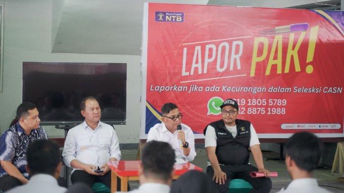 Kakanwil Kemenkumham NTB, Parlindungan saat memberi pengarahan kepada tim seleksi CASN, Rabu (8/11/2023). Parlindungan memastikan Tim Seleksi CASN 2023 Kemenkumham NTB akan transparan bagi para peserta.