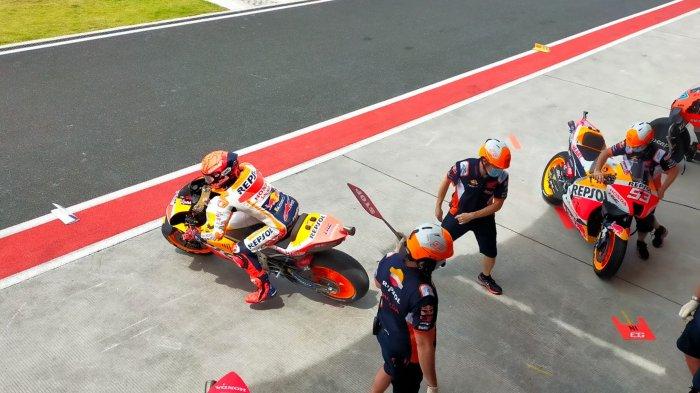 Pembalap Repsol Honda Marc Marquez