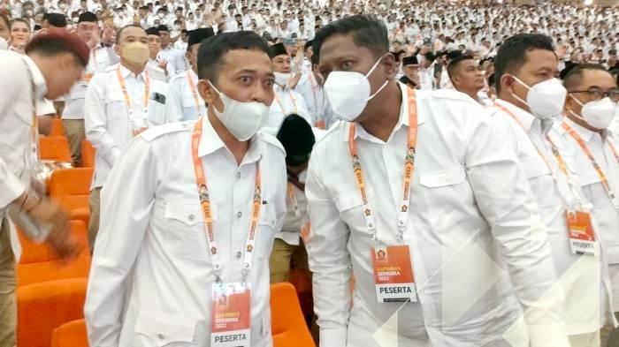 Ketua DPD Gerindra NTB yang juga Bupati Lombok Tengah Lalu Pathul Bahri saat mengikuti Rapimnas Partai Gerindra di Sentul Internasional Convention Center (SICC), Sabtu (13/8/2022).