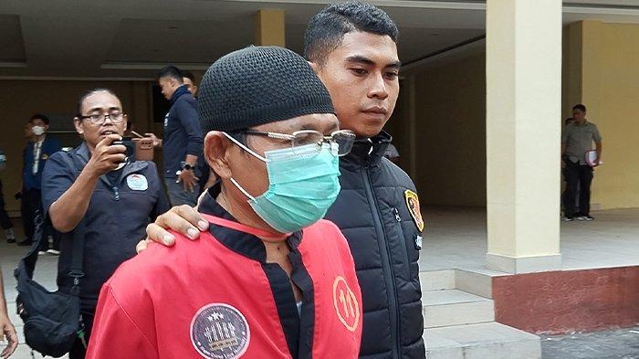 Tersangka TPPO tujuan Taiwan digiring penyidik Polda NTB, Rabu (6/9/2023).