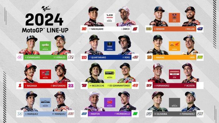 Berikut komposisi pembalap MotoGP 2024-2025 yang telah tersedia di dalam artikel ini.
