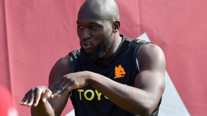 Pemain AS Roma, Romelu Lukaku yang tampil apik jelang Liga Italia