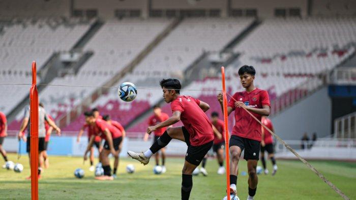Timnas Indonesia U-17 menjalani latihan di GBK beberapa waktu lalu.