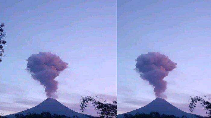 Gunung Merapi meletus