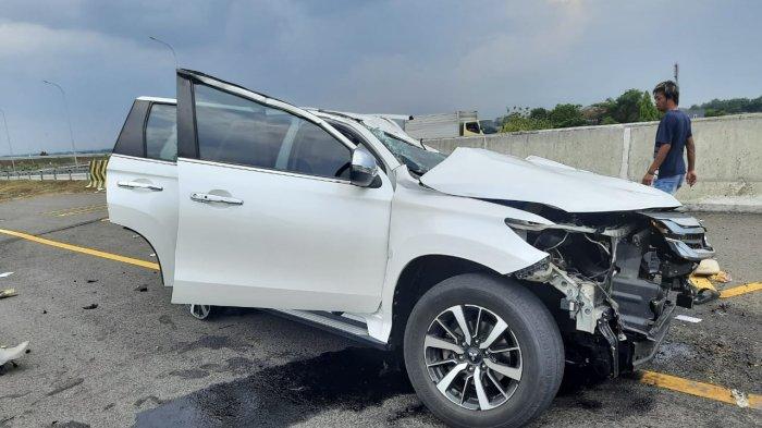 Kondisi mobil Vanessa Angel di Tol Jombang