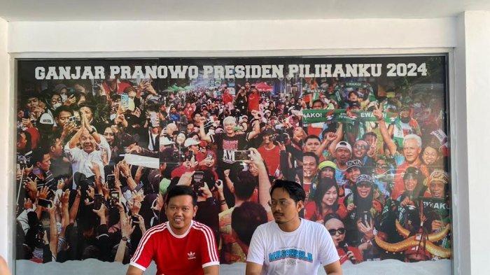 TPD Sulsel Ganjar Mahfud Konferensi pers di Posko Pemenangan Jl Jenderal Sudirman, Rabu (22/11/2023).
