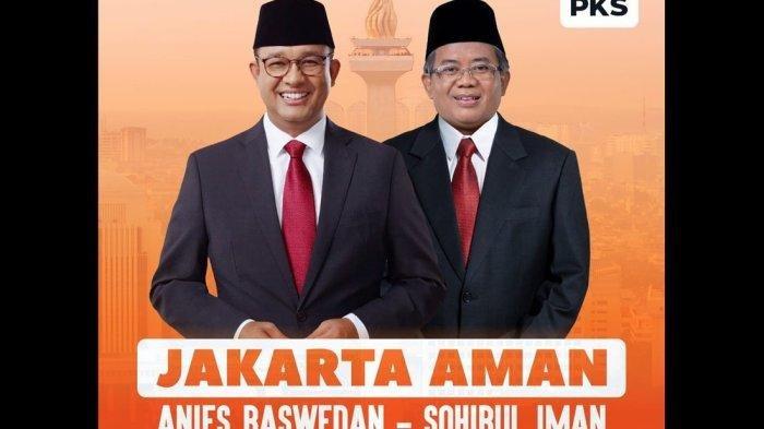 Anies Baswedan dan Sohibul Iman, yang diusung PKS di Pilkada Jakarta 2024. Anies terancam tak bisa maju pada Pilkada Jakarta karena dinilai gagal mencari teman koalisi.