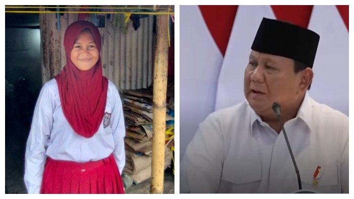 BEASISWA NAILA- Satu satu penerima beasiswa Sekolah Rakyat Naila (12) di rumahnya, Kelurahan pandang, Kecamatan Pannakukang, Makassar, Rabu (7/5/2025) sore. Prabowo membahas langsung Naila dalam acara Halalbihalal Presiden RI bersama Purnawirawan TNI AD dan Keluarga Besar TNI-Polri pada di Balai Kartini, Jakarta, Selasa (6/5/2025).