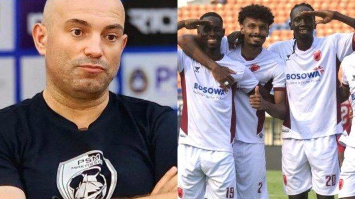 Bernardo Tavares dan trio pemain asing PSM Makassar yang tampil di Piala Presiden 2024.