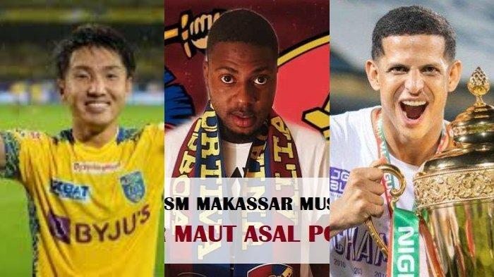 Daisuke Sakai, Josemar Agostinho, dan Lucao do Break. Tiga pemain asing dirumorkan gabung PSM Makassar.