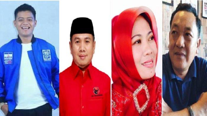 Dhevy Bijak (kiri), Erwin Barabba, Hafida Rauf Basyuri, dan Wahyu Napeng masuk radar Kolonel Agussalim sebagai bacalon wakil bupati Luwu 2024.